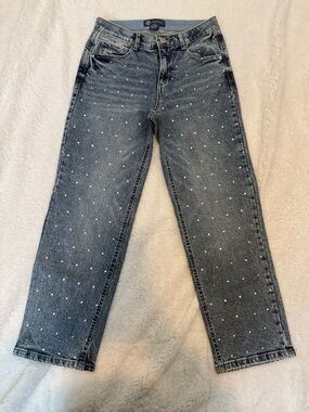 Democracy Light Blue Washed Jeans with Rhinestones